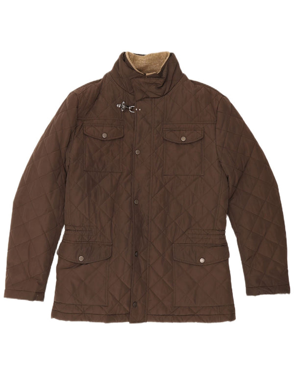 Mabrun Chaqueta acolchada para hombre IT 50 Large Marrón Poliéster