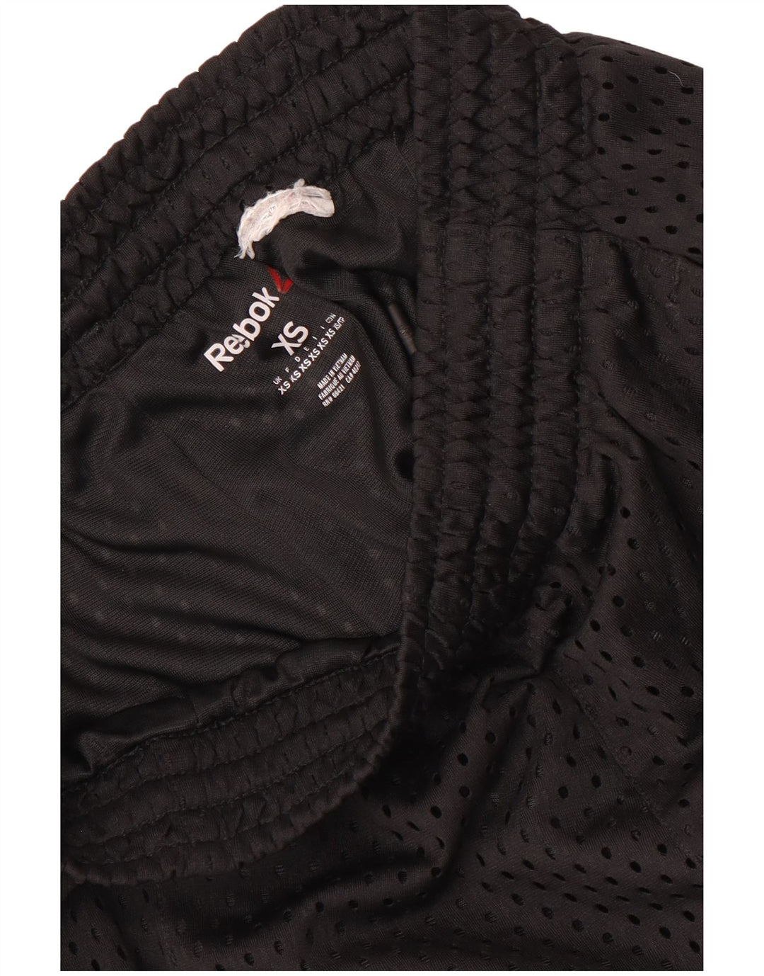 REEBOK Pantalones cortos deportivos para hombre XS Negro Rayas