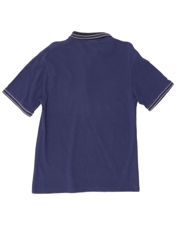 Polo Lacoste para hombre talla 3 pequeño algodón color block azul