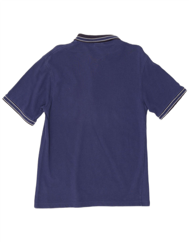 Polo Lacoste para hombre talla 3 pequeño algodón color block azul