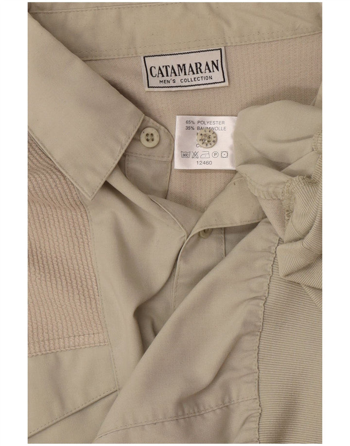 Camisa tipo jersey para hombre Catamaran Poliéster beige medio