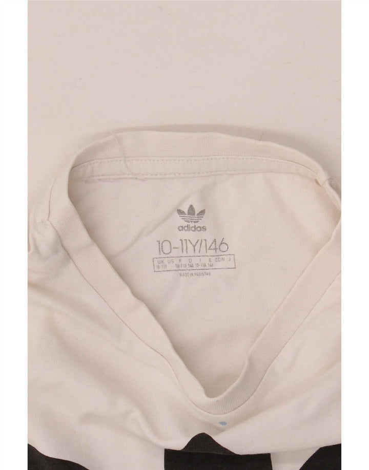Adidas Camiseta gráfica para niño 10-11 años Blanco