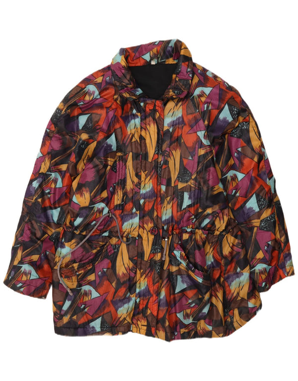 Chaqueta cortavientos vintage para mujer EU 44 XL Multicolor Geométrico