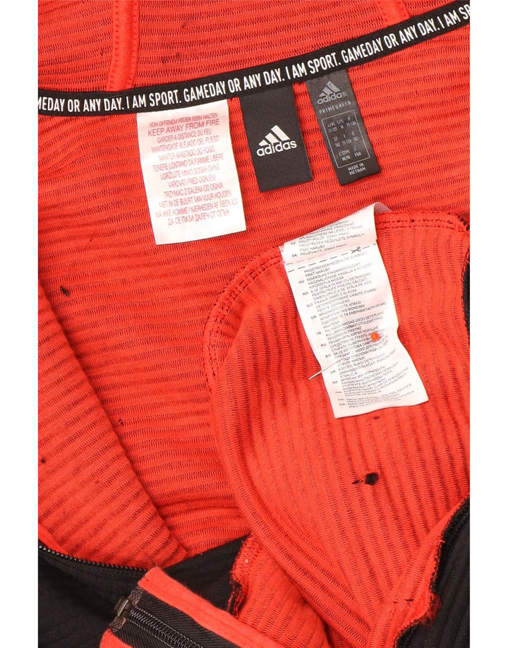 Adidas Sudadera con capucha y cremallera para niños 11-12 años Negro Poliéster