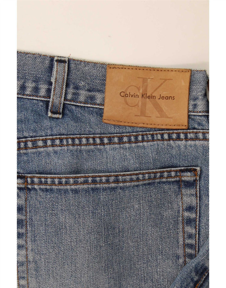 Vaqueros Rectos Calvin Klein Mujer W36 L28 Azul