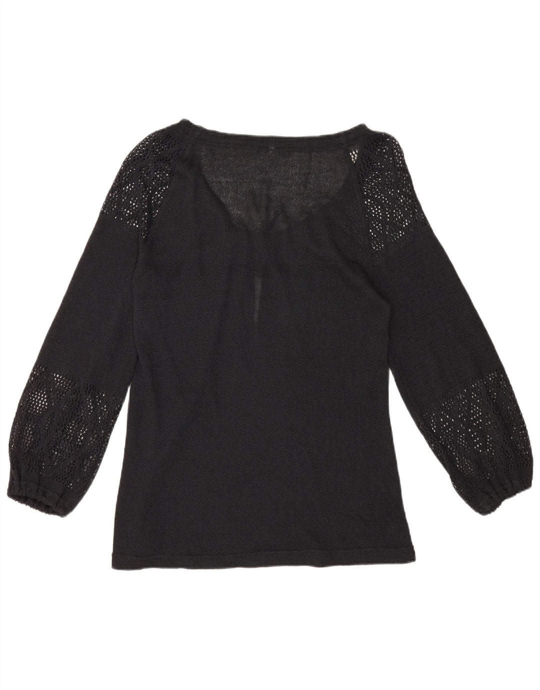 Blusa vintage de manga larga para mujer Top IT 44 Medio Negro