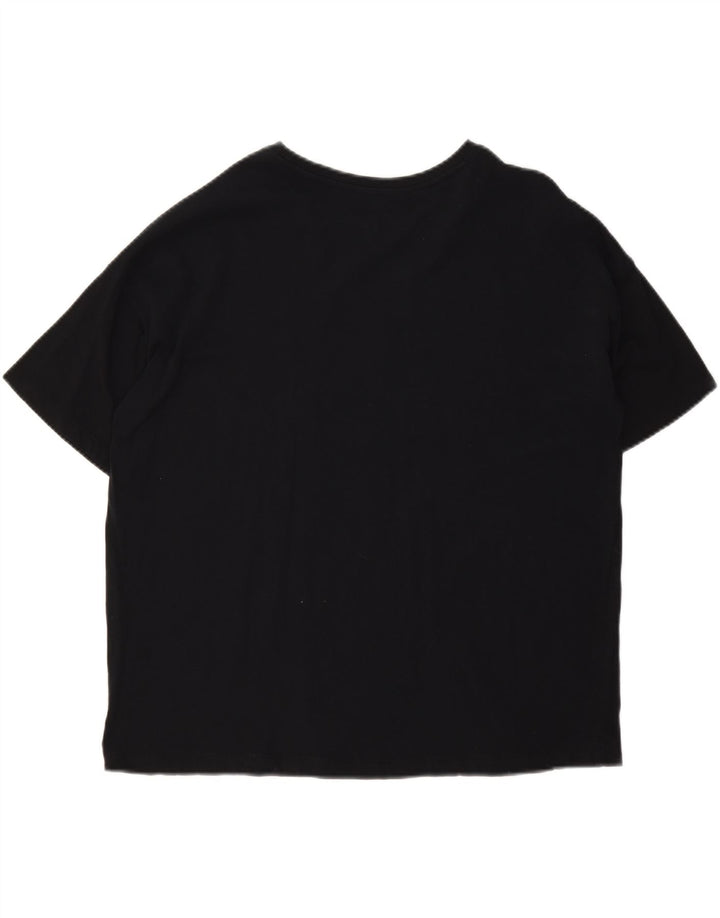 NBA Womens Oversized Graphic T-Shirt Top UK 14 Medium Black Cotton Vintage NBA and Second-Hand NBA from Messina Hembry 