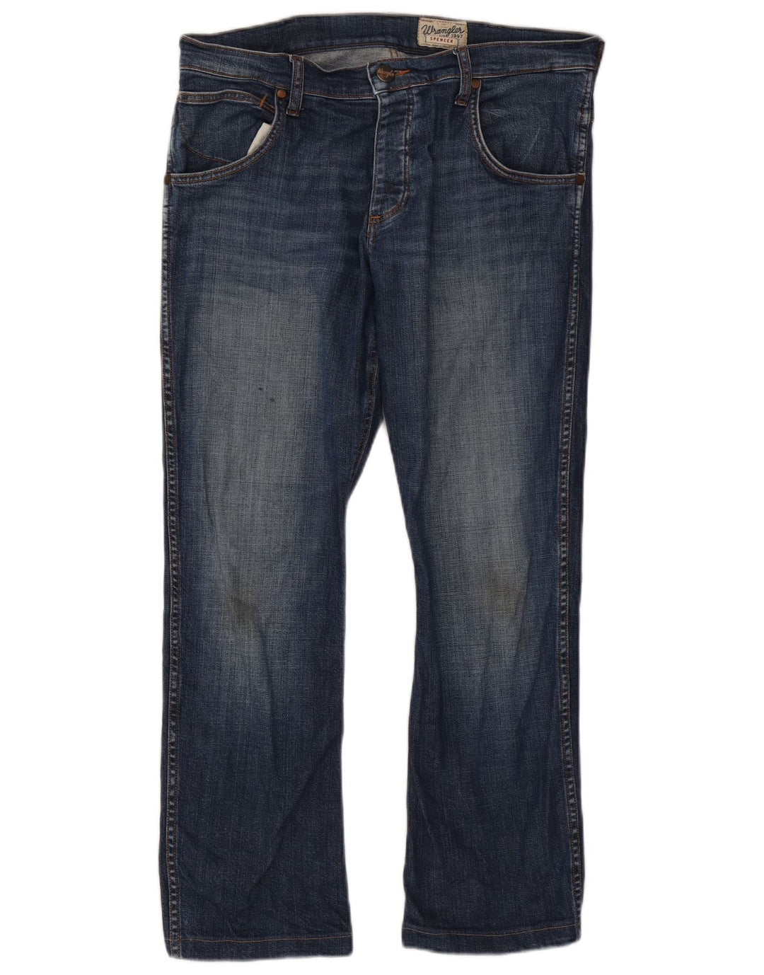 Wrangler Vaqueros Rectos Spencer para Hombre W34 L29 Algodón Azul