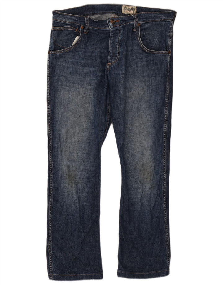 Wrangler Vaqueros Rectos Spencer para Hombre W34 L29 Algodón Azul