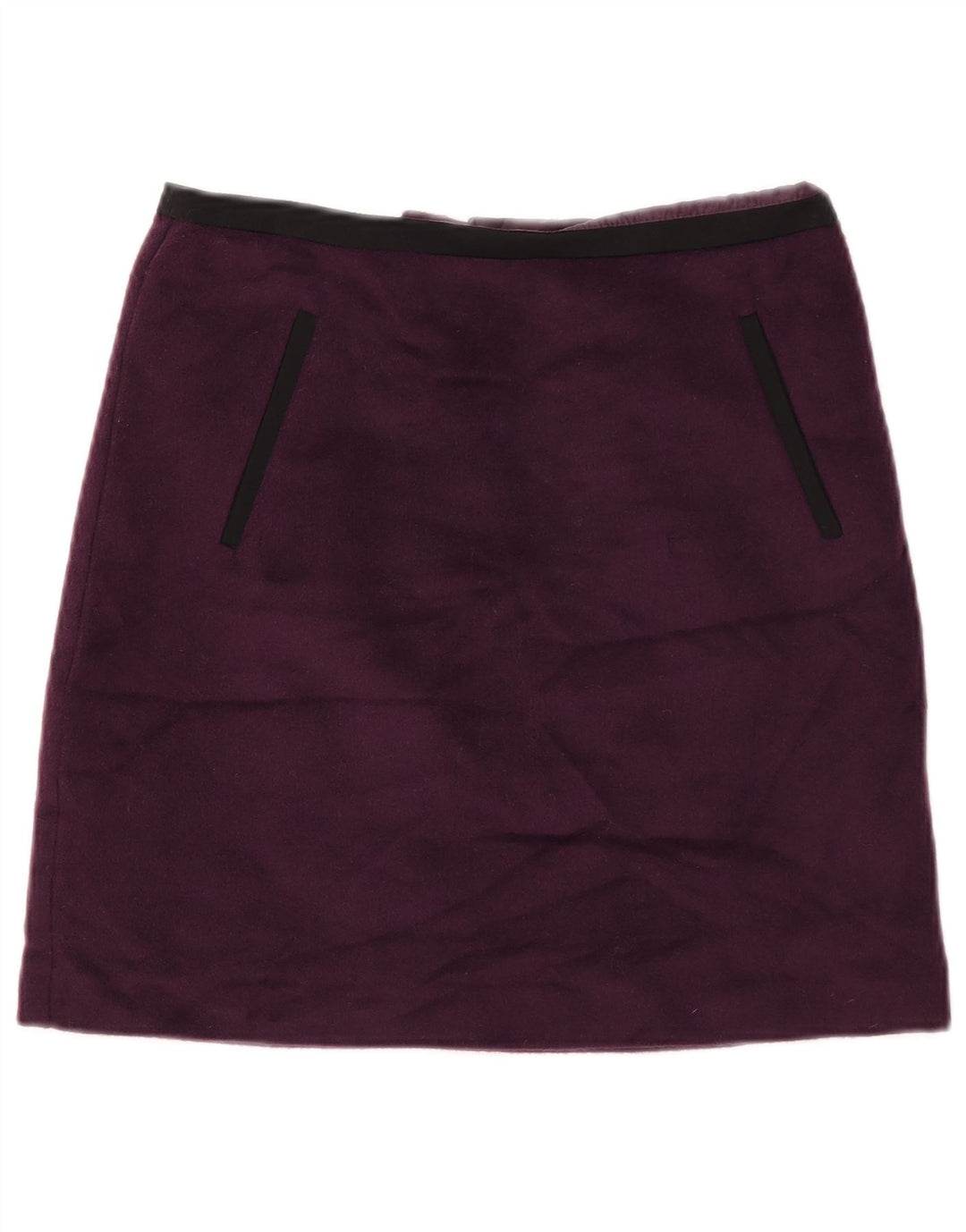 MARKS & SPENCER Minifalda para mujer UK 10 Small W28 Poliéster morado