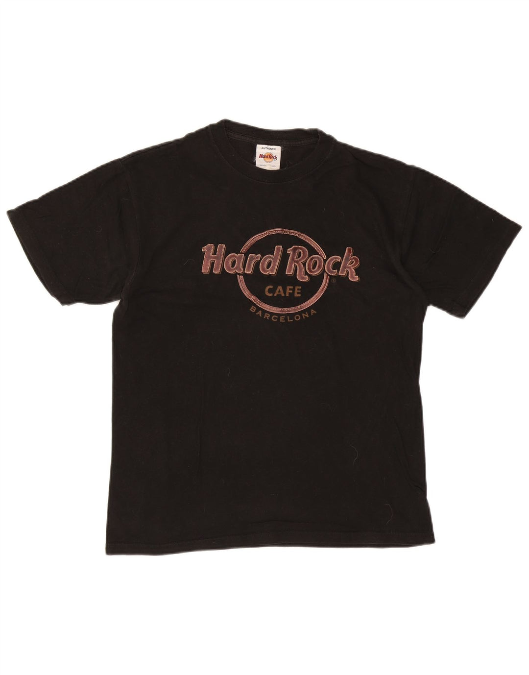 HARD ROCK CAFE Camiseta gráfica Barcelona para hombre Top mediano negro