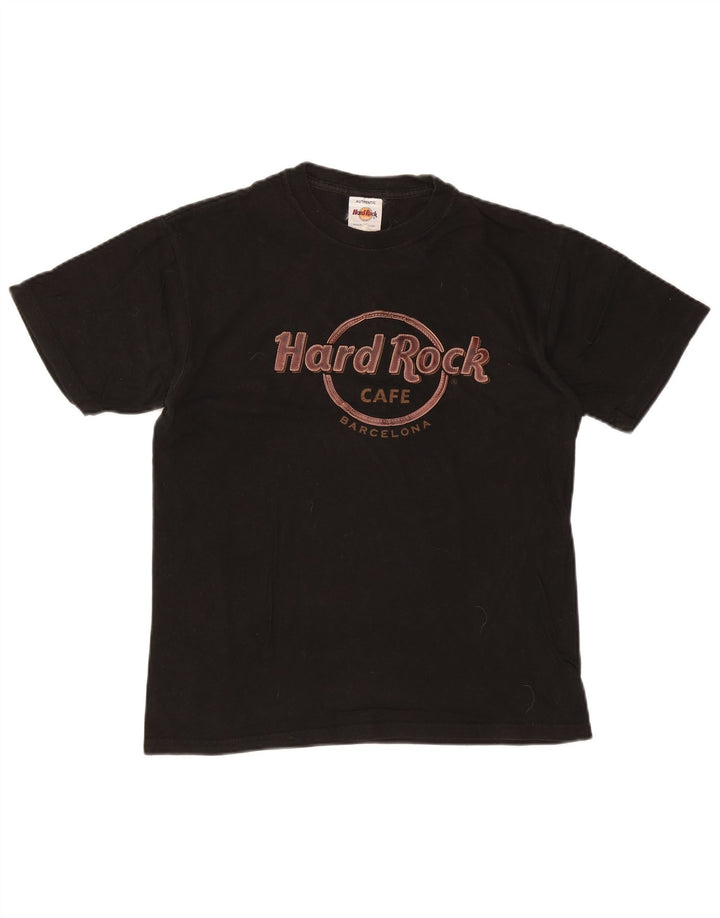 HARD ROCK CAFE Camiseta gráfica Barcelona para hombre Top mediano negro