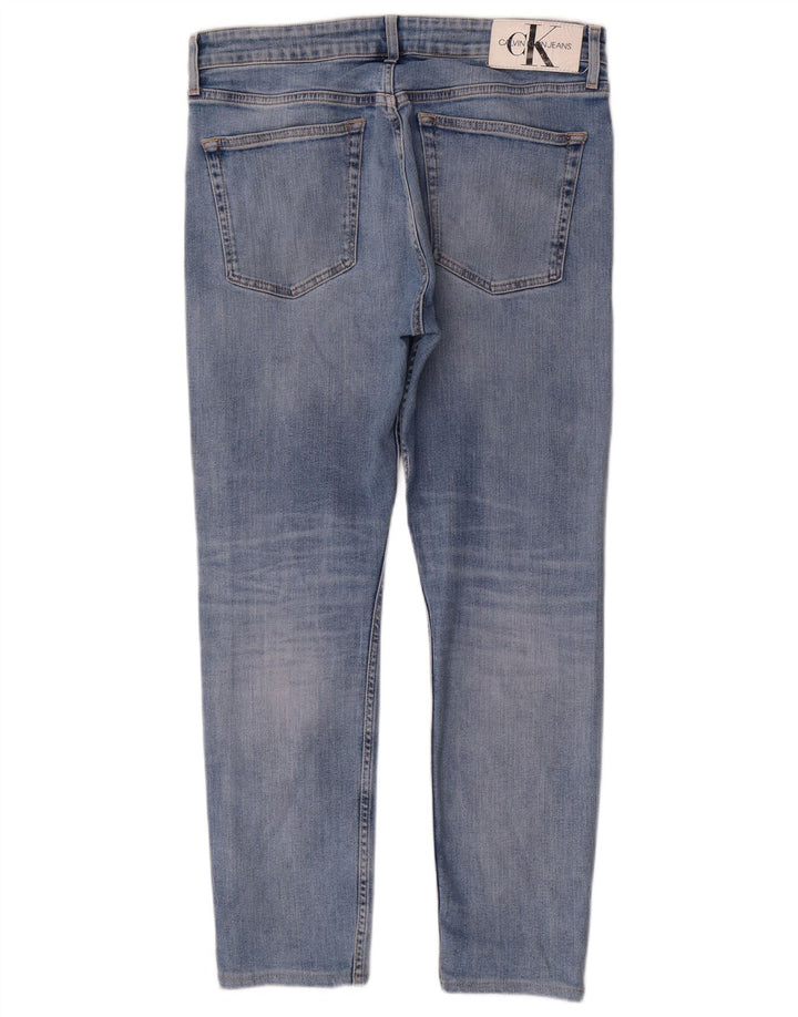 Calvin Klein Jeans ajustados para hombre W32 L30 Algodón azul