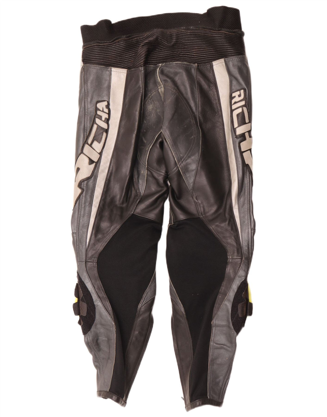 Pantalones de cuero Richa para hombre EU 52 Large W34 L29 Bloque de color negro