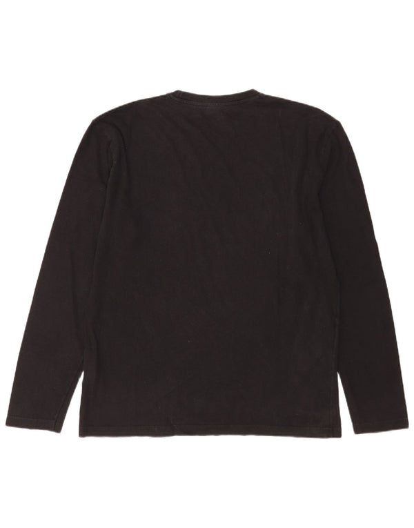 Levi's Mens Graphic Top Manga Larga Grande Algodón Negro