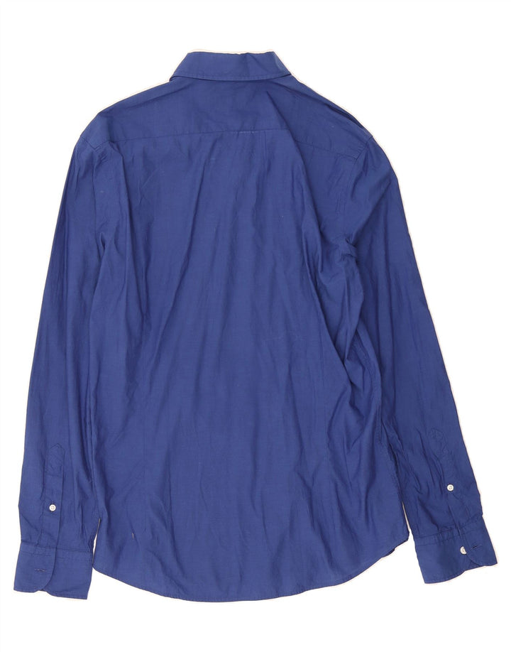 MASSIMO DUTTI Mens Shirt Medium Blue Cotton Vintage Massimo Dutti and Second-Hand Massimo Dutti from Messina Hembry 