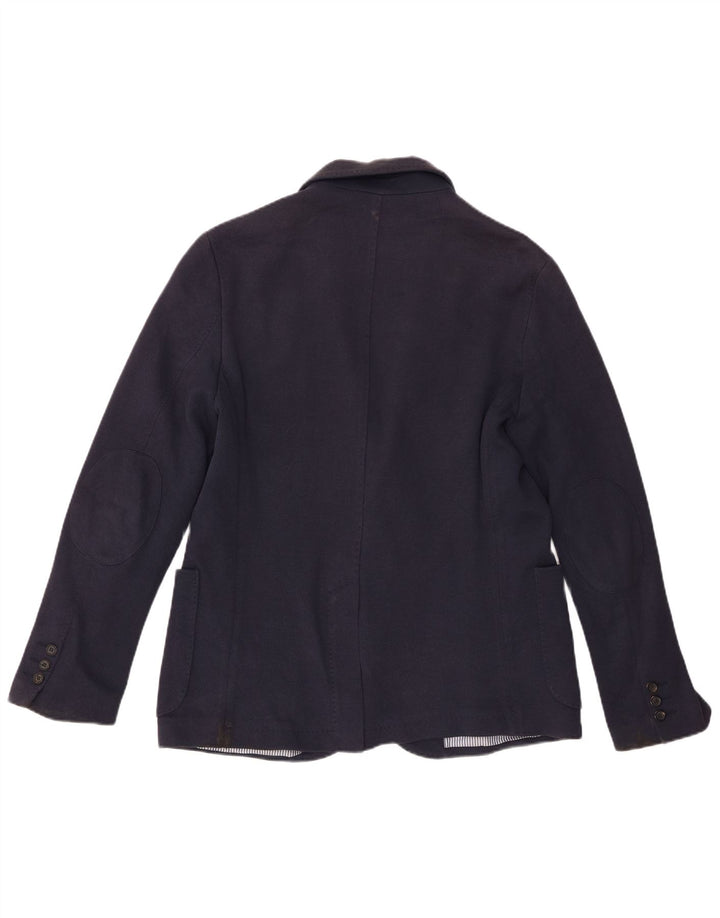 Zara Chaqueta tipo blazer de 2 botones para hombre EU 50 Mediana Azul marino Algodón