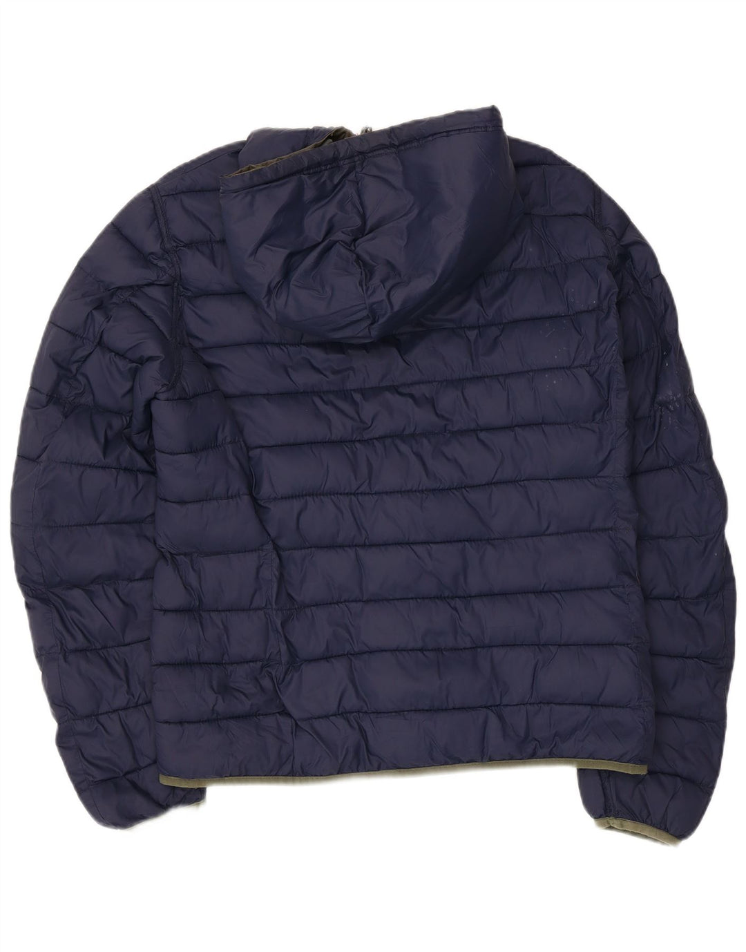 Asociación de Polo de EE. UU. Chaqueta acolchada reversible con capucha para hombre UK 38 Medium Khaki