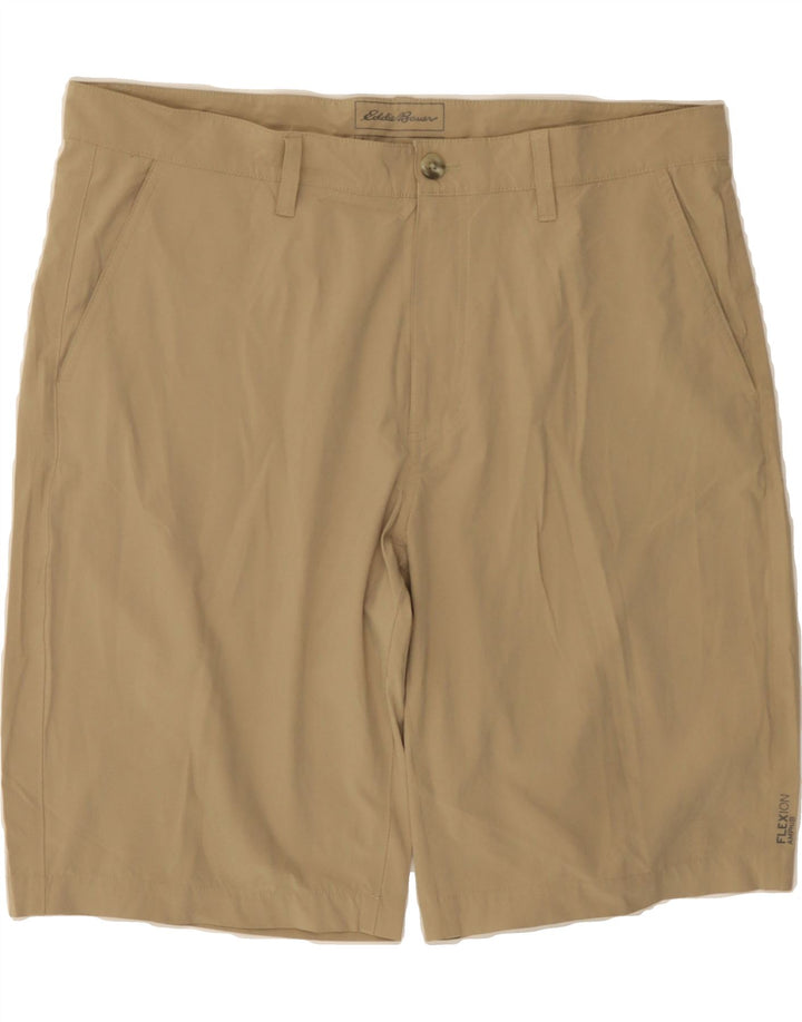 EDDIE BAUER Mens Chino Shorts W35 Large Beige Polyester Vintage Eddie Bauer and Second-Hand Eddie Bauer from Messina Hembry 