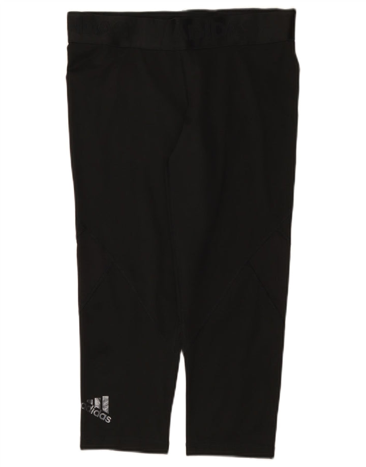 Adidas Climacool Graphic Capri Leggings para mujer Reino Unido 12/14 Mediano Negro