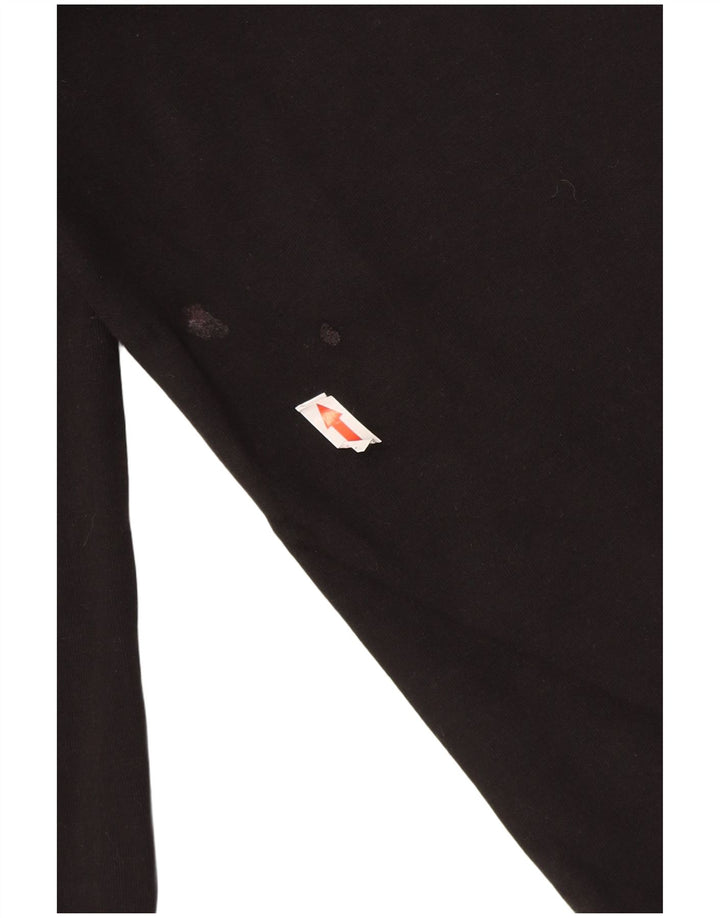 Zara Mujer Pantalones De Chándal UK 42 Mediano Negro Algodón