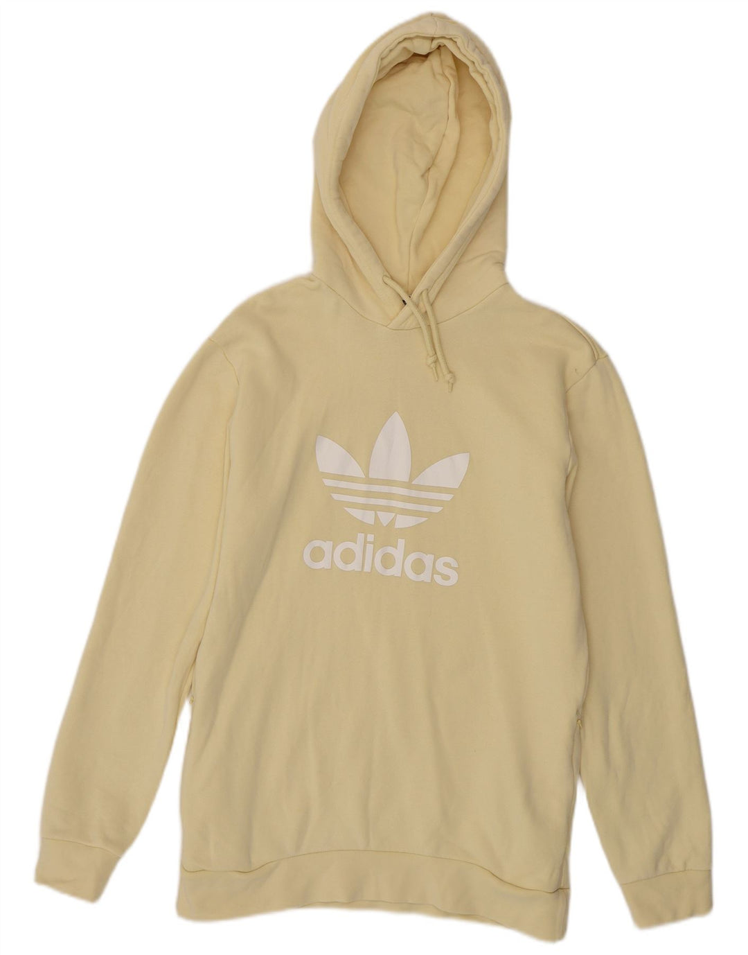 Adidas Hombre Sudadera Con Capucha Gráfica Jersey Pequeño Algodón Amarillo