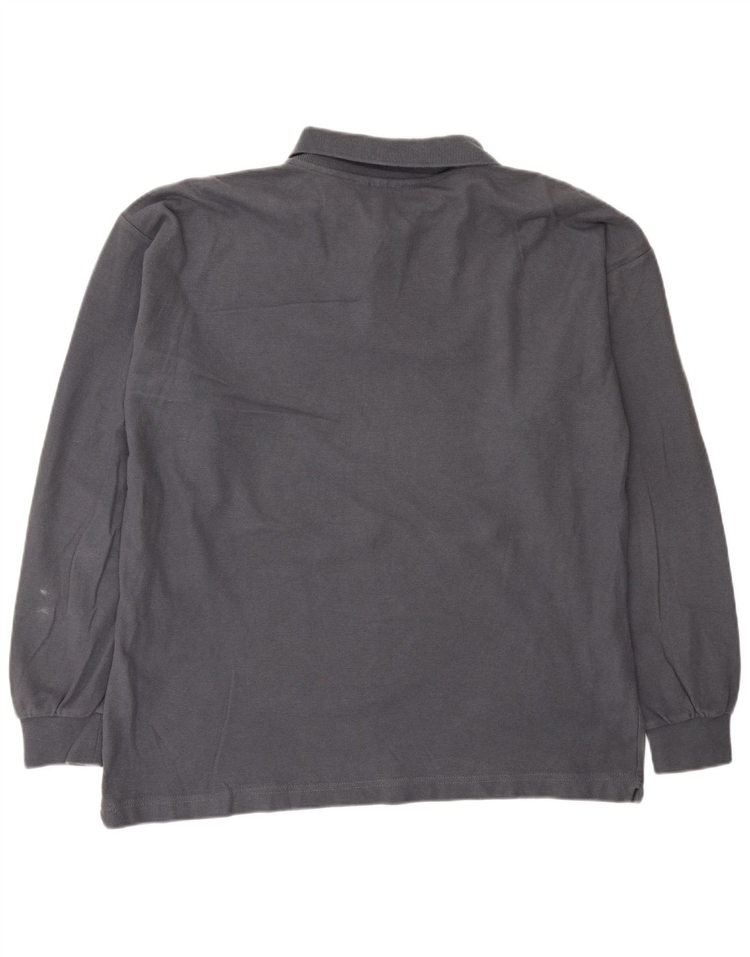 DIADORA Polo de manga larga para hombre IT 48 Gris medio Algodón