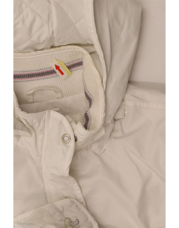 CHAMPION Chaqueta cortavientos con capucha para niña 13-14 años XL Blanco Poliéster