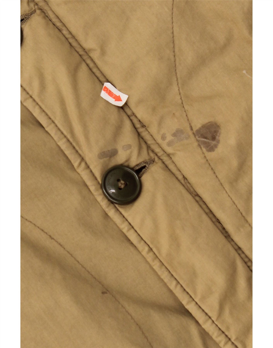 EDWIN Abrigo acolchado para hombre UK 38 Algodón beige medio