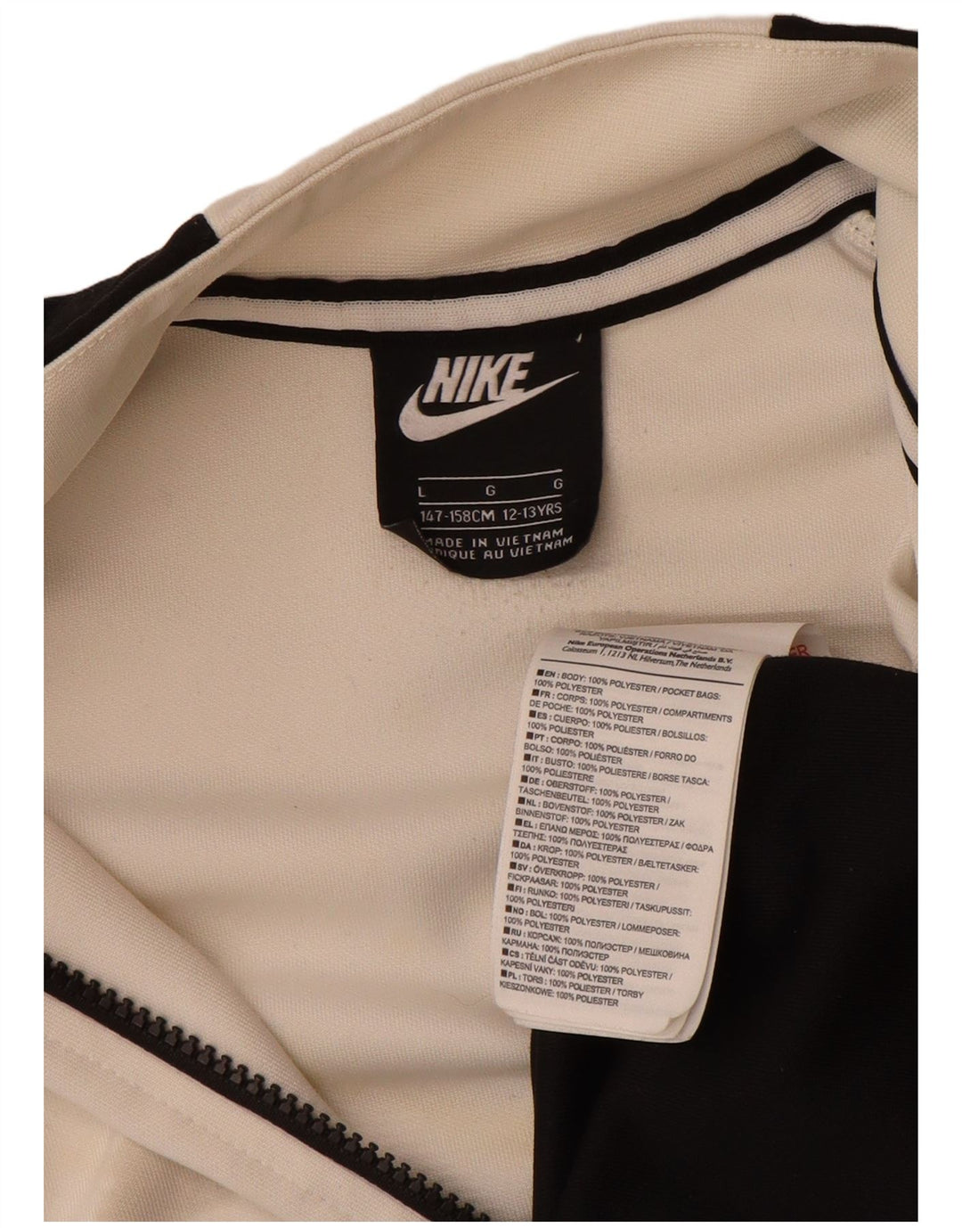 Nike Boys Air Sudadera Jumper 12-13 años Grande Blanco Colorblock