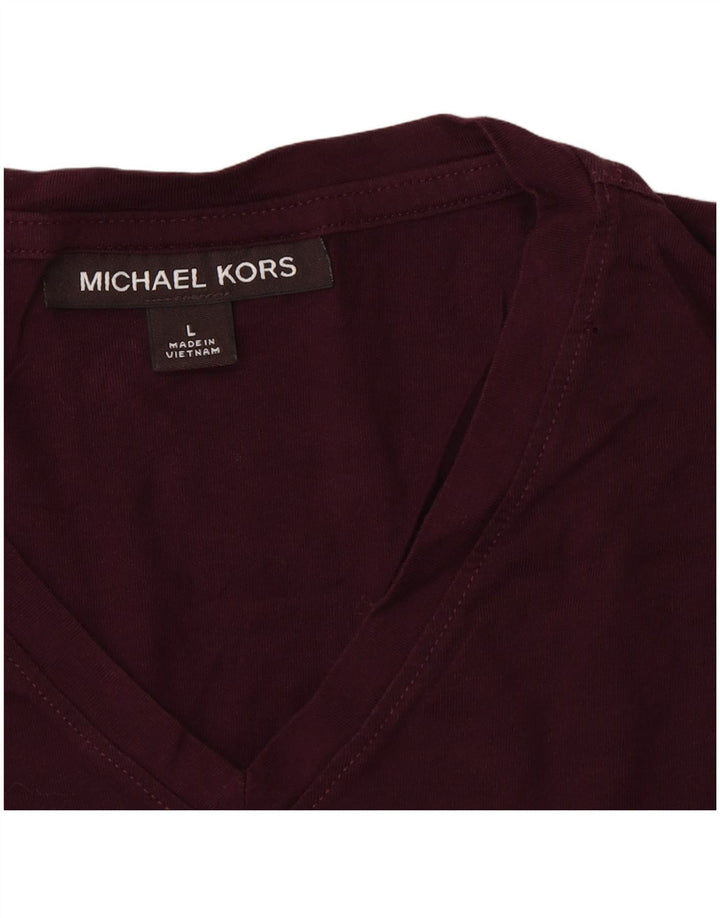 MICHAEL KORS Camiseta para hombre Top Grande Borgoña