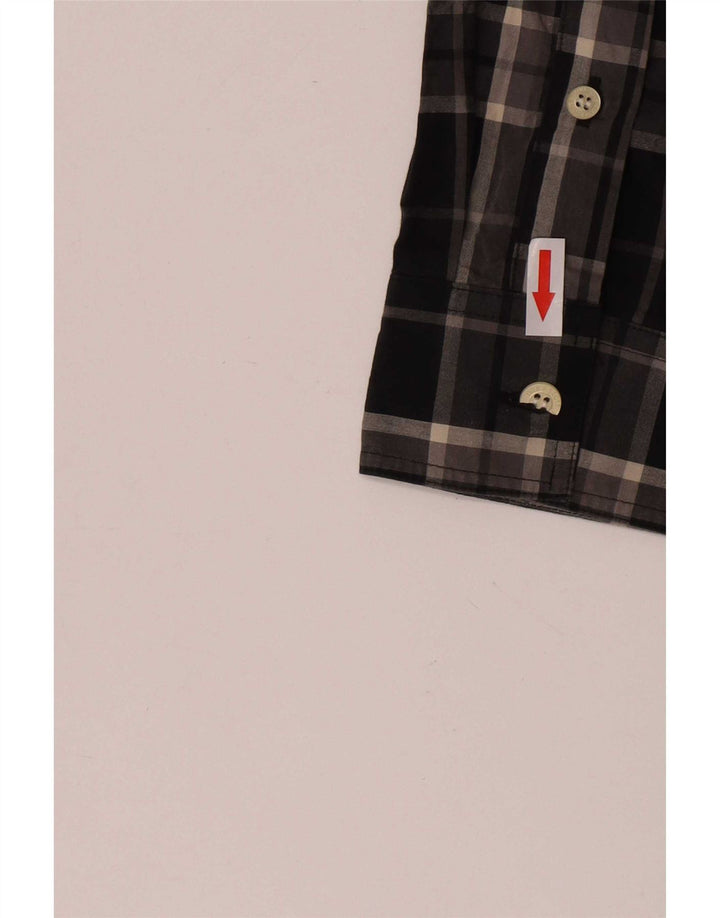 Camisa Lyle & Scott para hombre Small Black Check Cotton