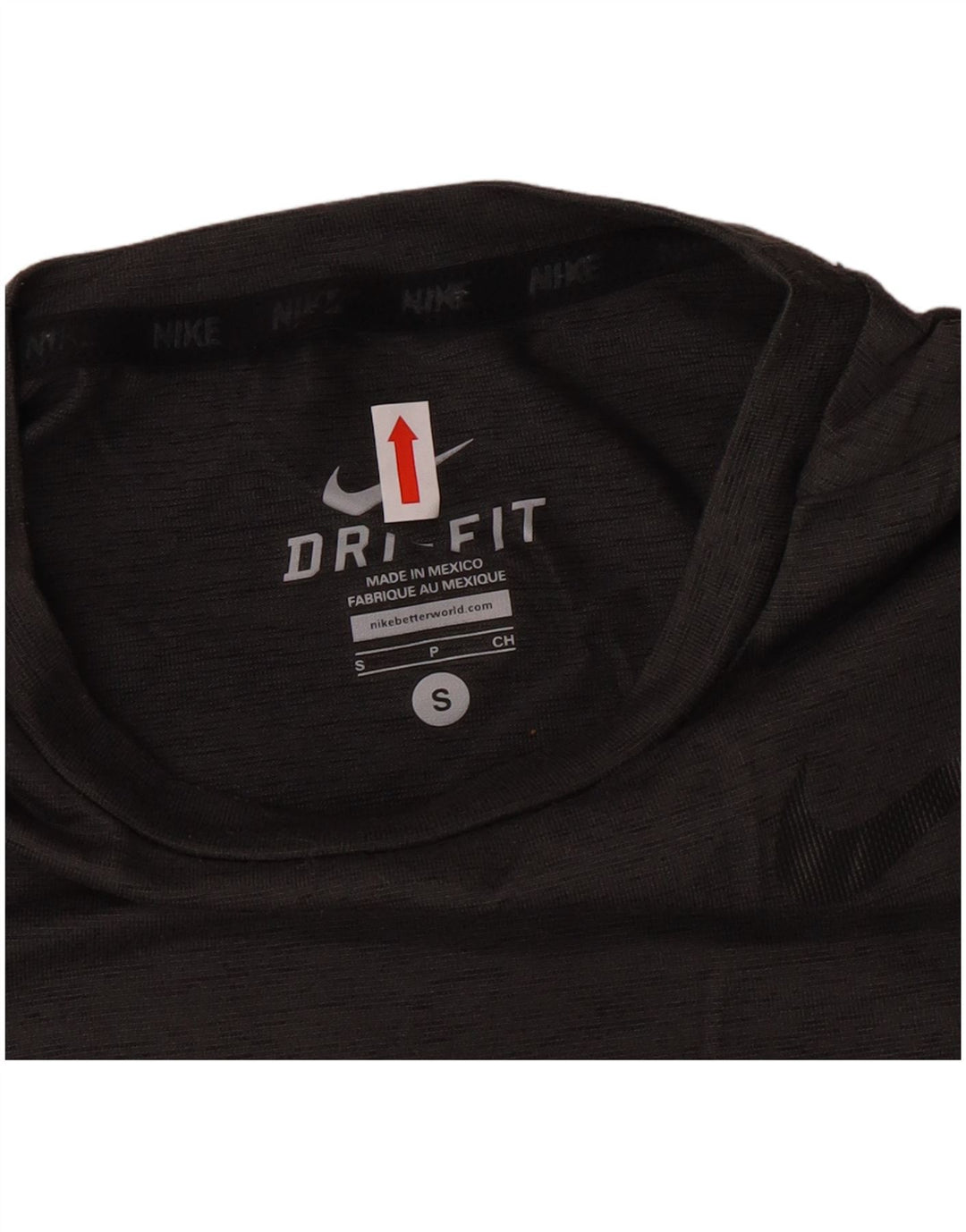 Camiseta Nike Dri Fit para hombre Top pequeño poliéster moteado gris
