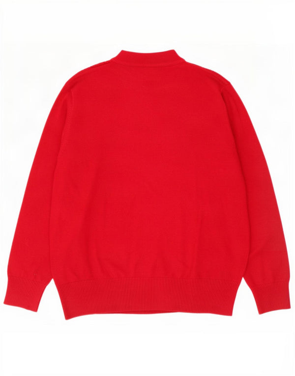 Castle of Ireland Suéter con cuello de tortuga para mujer UK 20 XL Lana roja