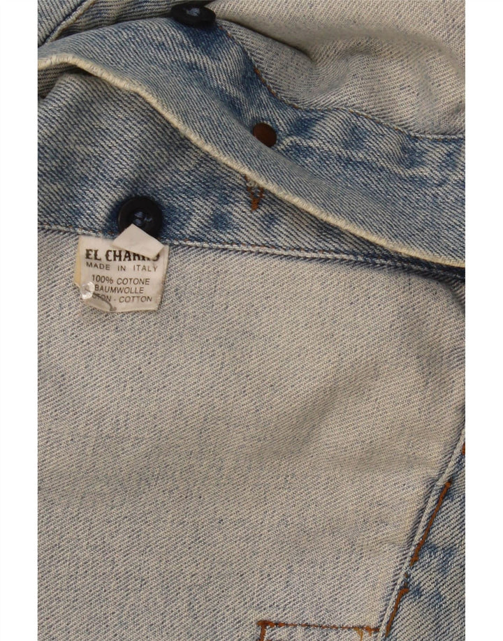 El Charro Chaqueta Vaquera Hombre UK 42 XL Algodón Azul