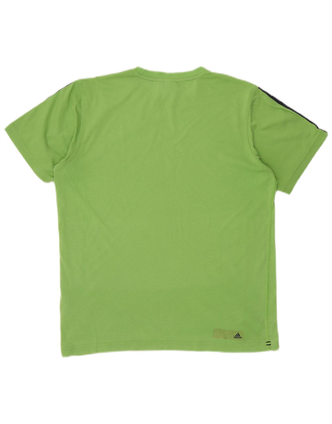 ADIDAS Camiseta gráfica Climalite para hombre Top Algodón verde medio