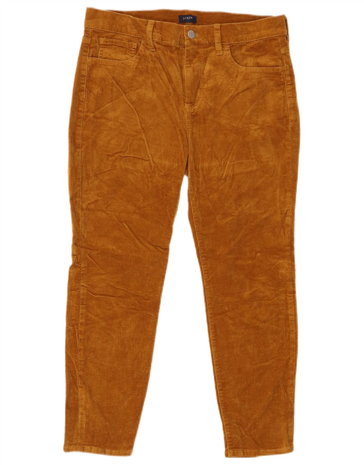 Pantalones de pana ajustados y cortos para mujer J. Crew W29 L24 Algodón marrón