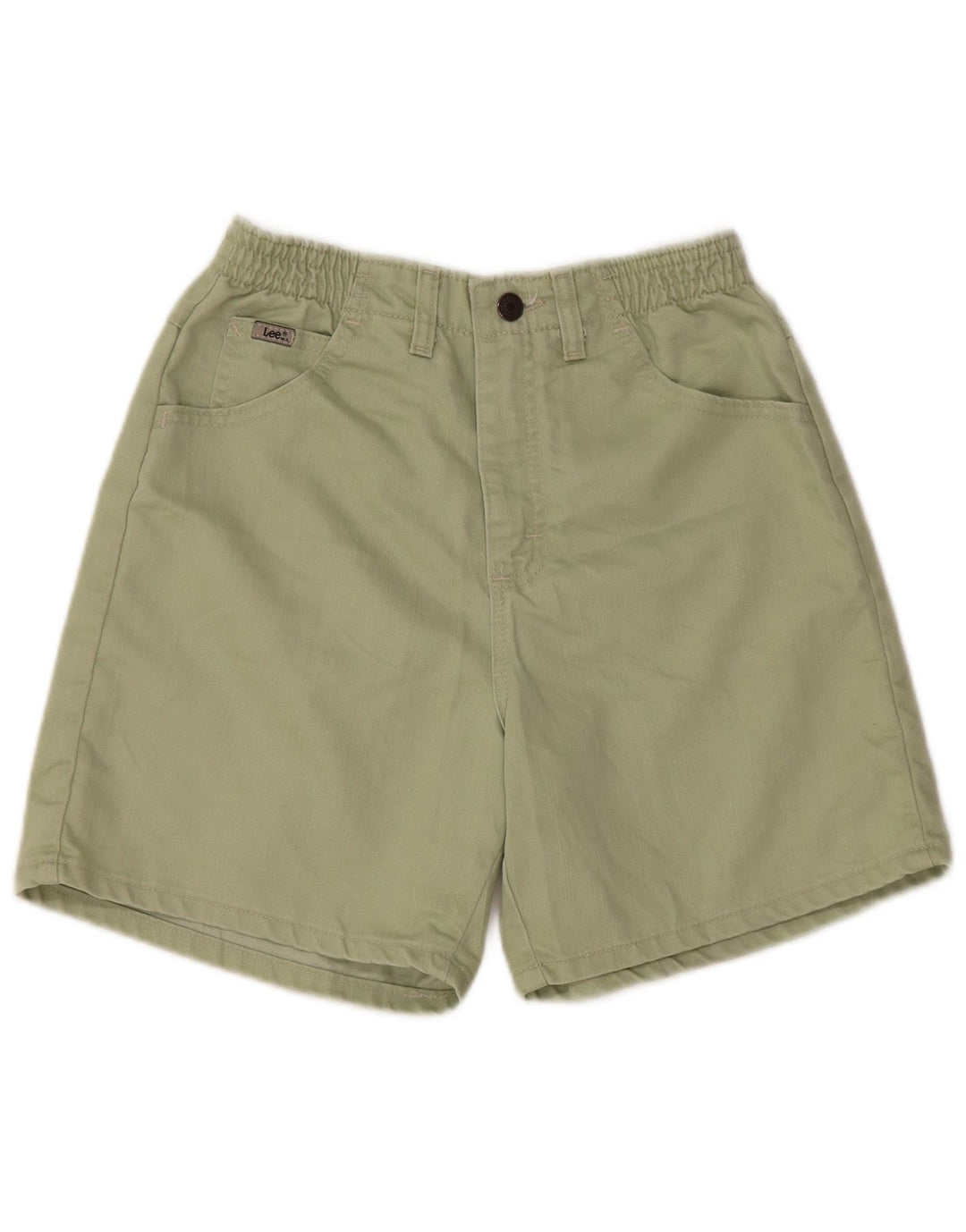 Lee Bermudas de cintura alta para mujer, tamaño pequeño, talla 4, tamaño pequeño, W26, algodón verde