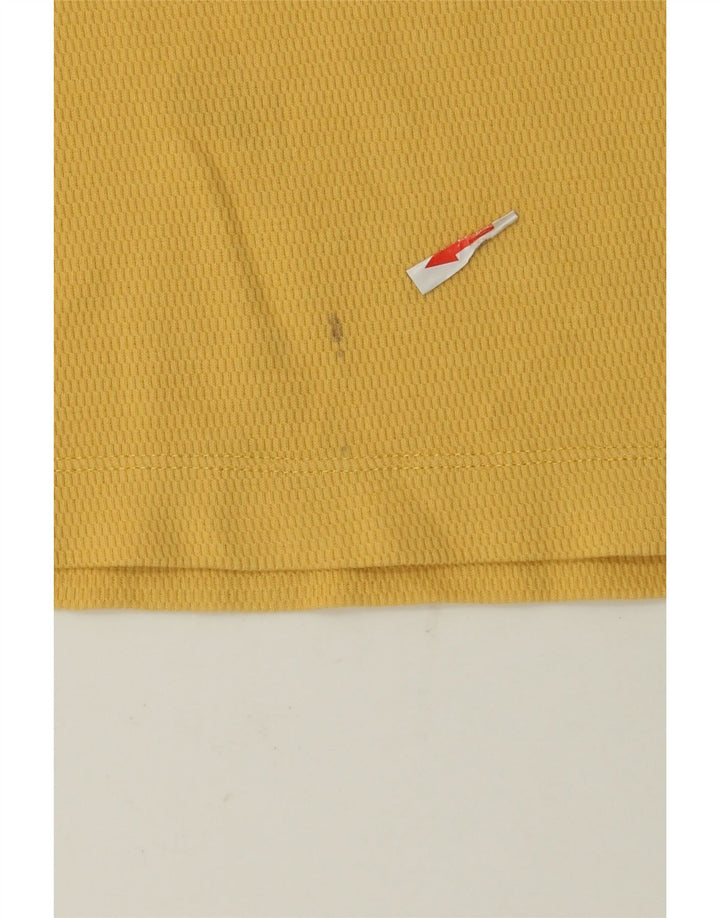 Massimo Dutti Hombre Regular Fit Camiseta Top Algodón Amarillo Medio