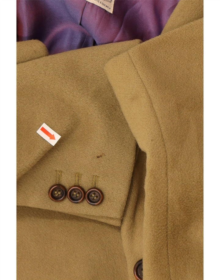 HUGO BOSS Chaqueta tipo blazer de 2 botones para hombre EU 52 XL Lana beige