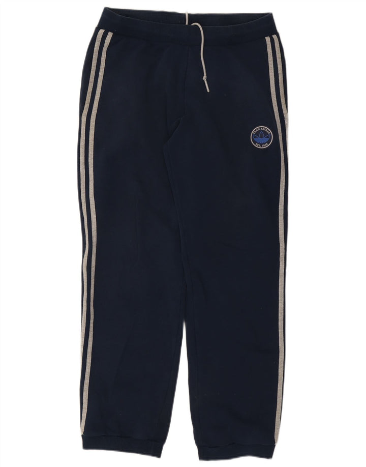 ADIDAS Hombre Graphic Chándal Pantalones Joggers Medio Azul Marino Algodón