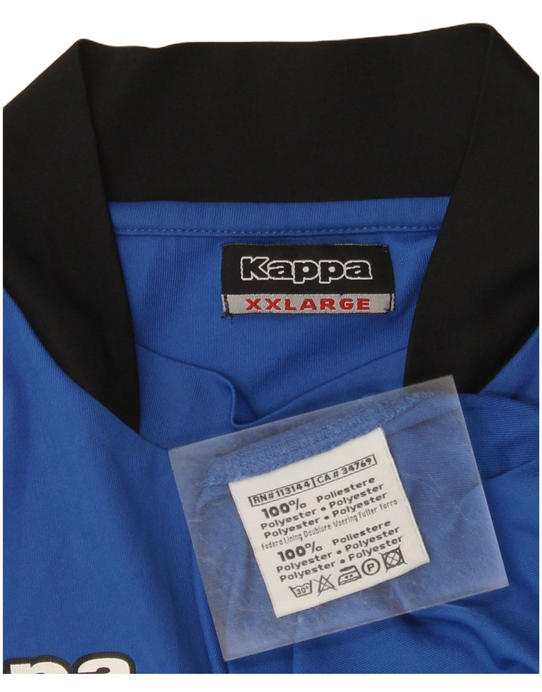 KAPPA Camiseta gráfica para hombre Top 2XL Poliéster azul