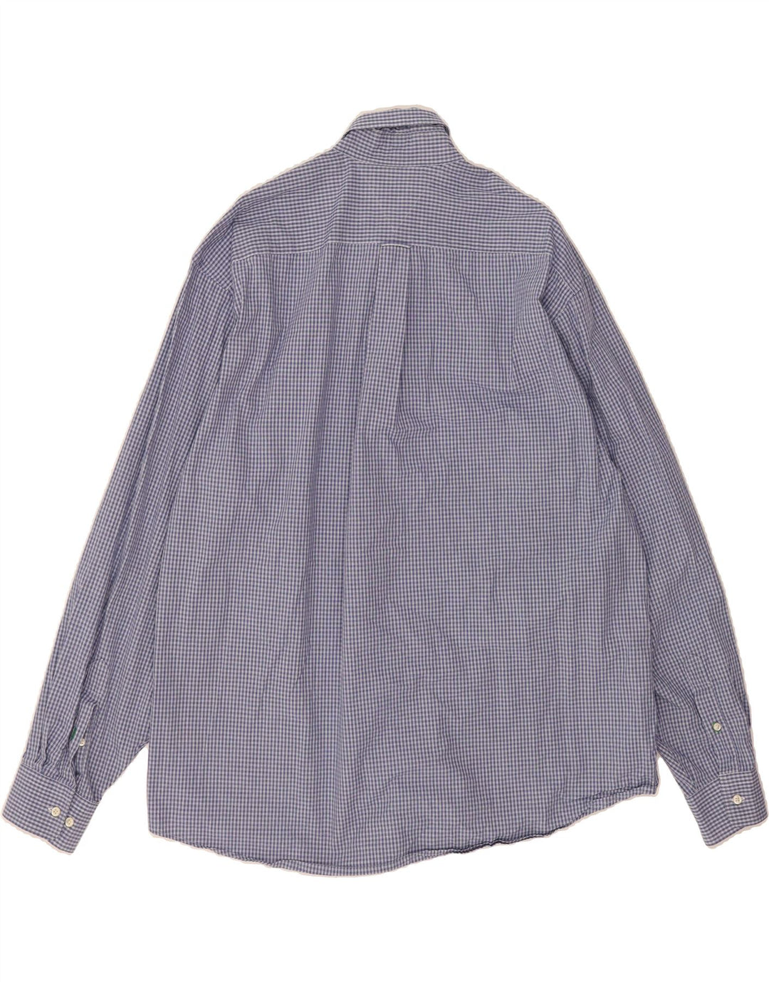 TOMMY HILFIGER Mens Shirt Size 16 1/2 Large Blue Check Vintage Tommy Hilfiger and Second-Hand Tommy Hilfiger from Messina Hembry 
