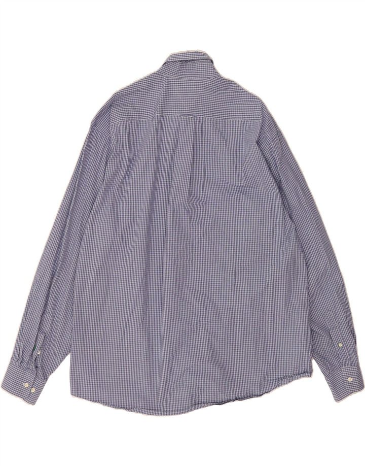 TOMMY HILFIGER Mens Shirt Size 16 1/2 Large Blue Check Vintage Tommy Hilfiger and Second-Hand Tommy Hilfiger from Messina Hembry 