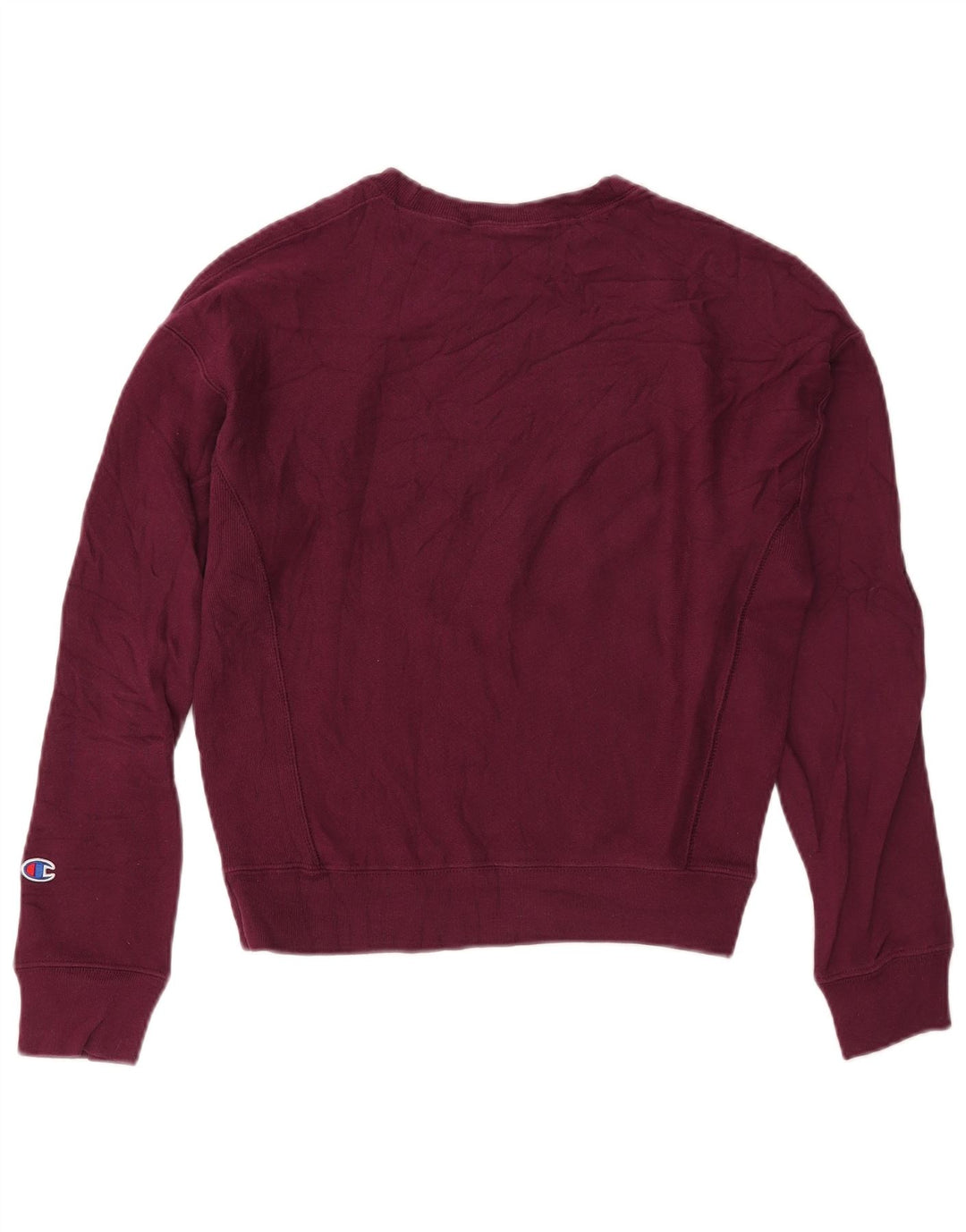 CHAMPION Sudadera de gran tamaño con gráfico para mujer UK 10 Small Borgoña