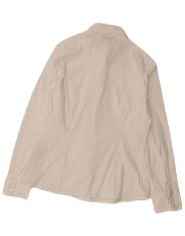 Camisa Mujer Massimo Dutti EU 40 Mediana Blanco Algodón