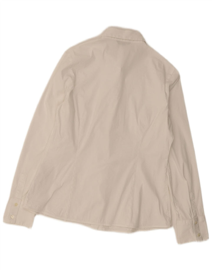 Camisa Mujer Massimo Dutti EU 40 Mediana Blanco Algodón
