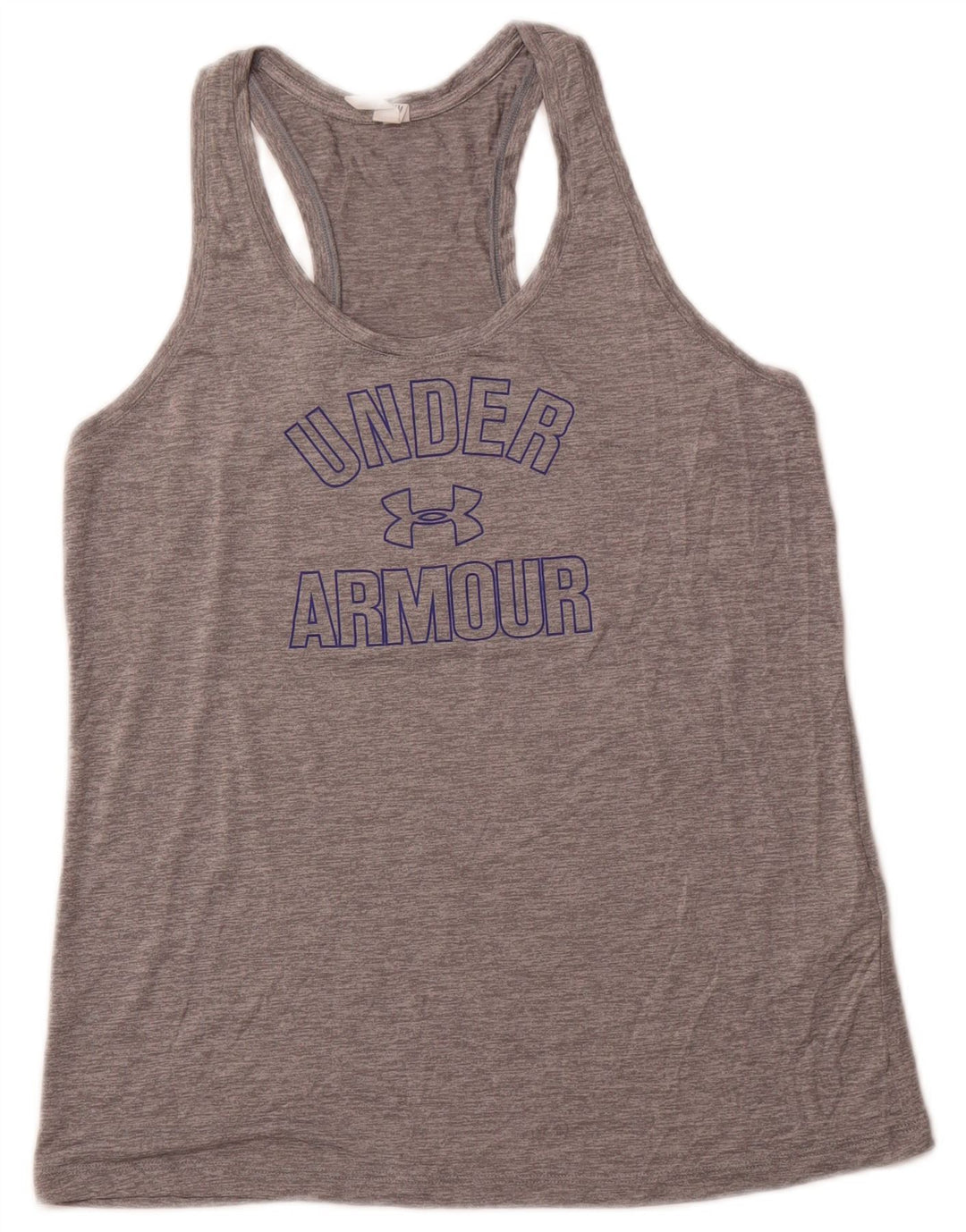 UNDER ARMOUR Camiseta sin mangas con gráfico de corte holgado para mujer Reino Unido 12 Poliéster gris medio