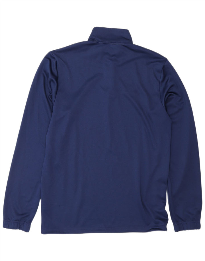 ADIDAS Hombre Aeroready Zip Neck Jersey Chándal Top Medio Azul Marino
