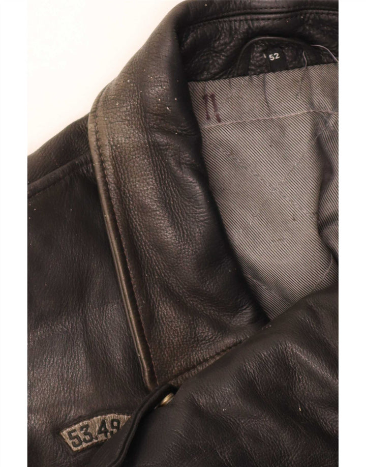 Chaqueta de cuero para hombre Highway 1 IT 52 XL Negro